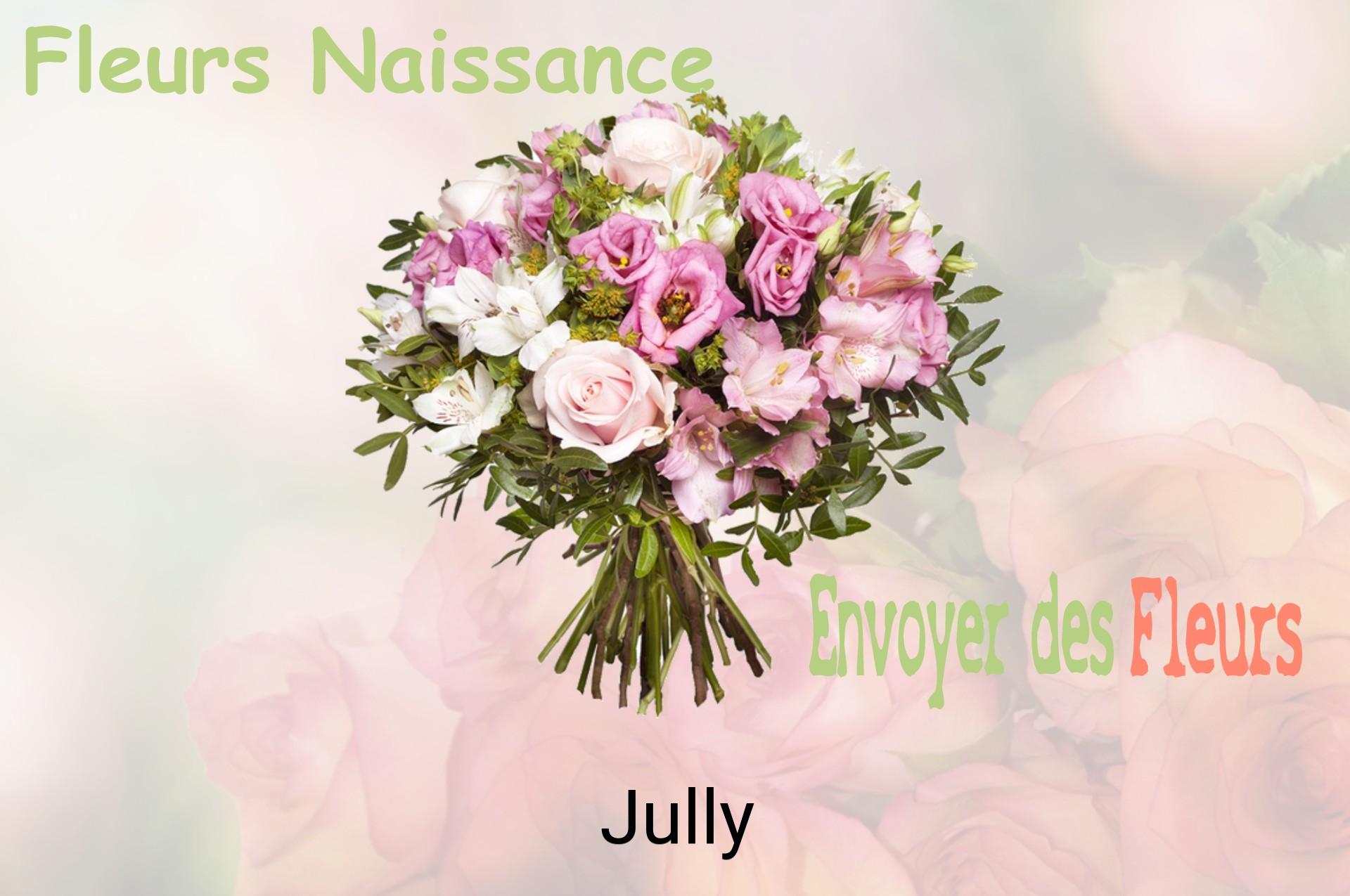 Bouquet de fleurs de naissance livré à Jully